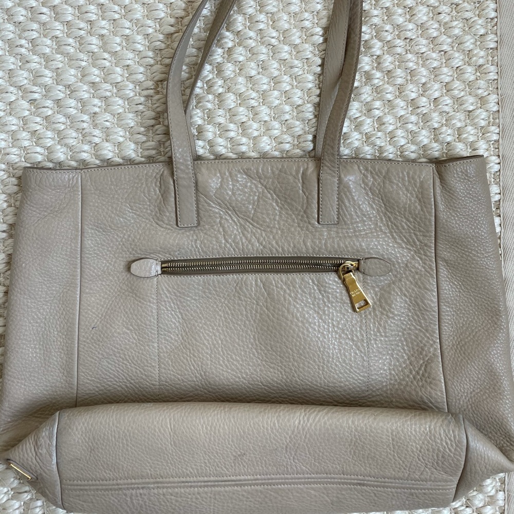 Beige Prada Tote